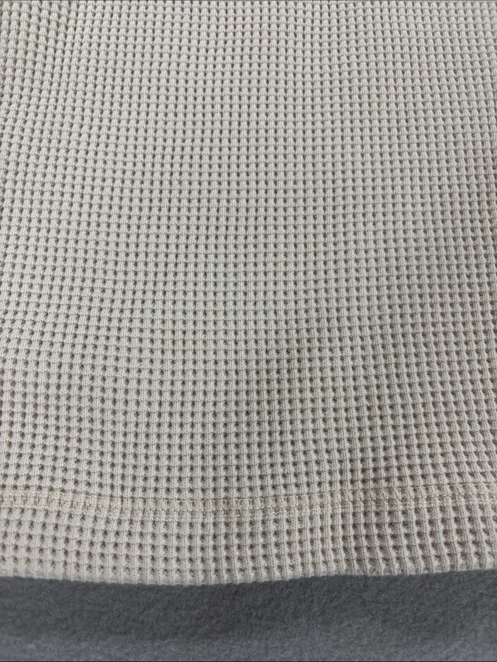 AllSaints Men’s Smoke White Waffle Crewneck Sweater M